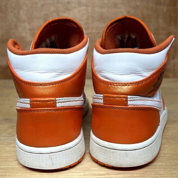 Jordan 1 Mid SE Electro Orange White Shoes Sneakers DM3531-800 Men Size main image 9